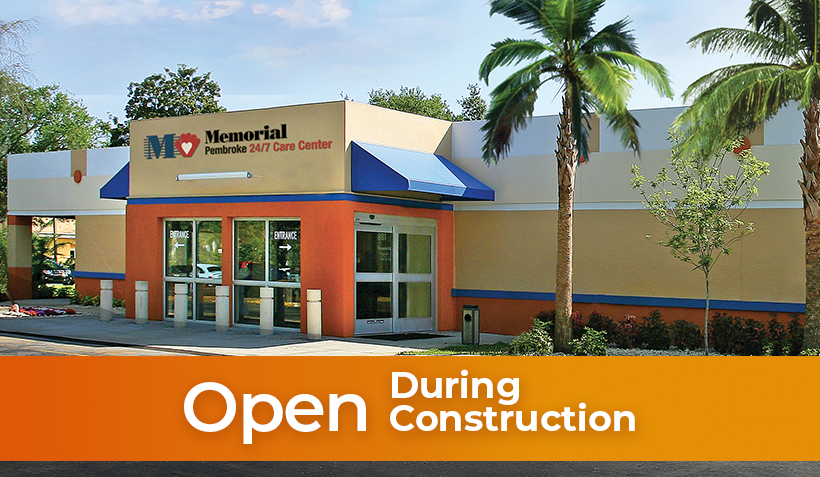 Memorial Pembroke 24/7 Emergency Care Center Open During Construction