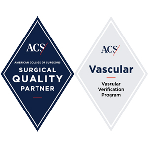 American College of Surgeons Surgical Quality Partner Vascular Verification Program badge